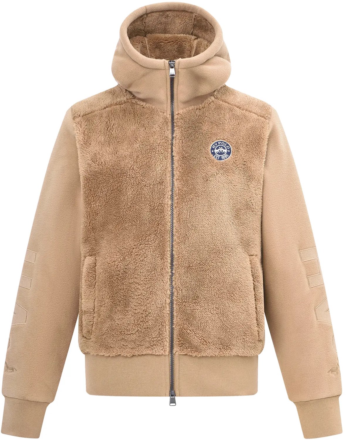 Dames fleece met capuchon HV Polo HVPRoyce Geel