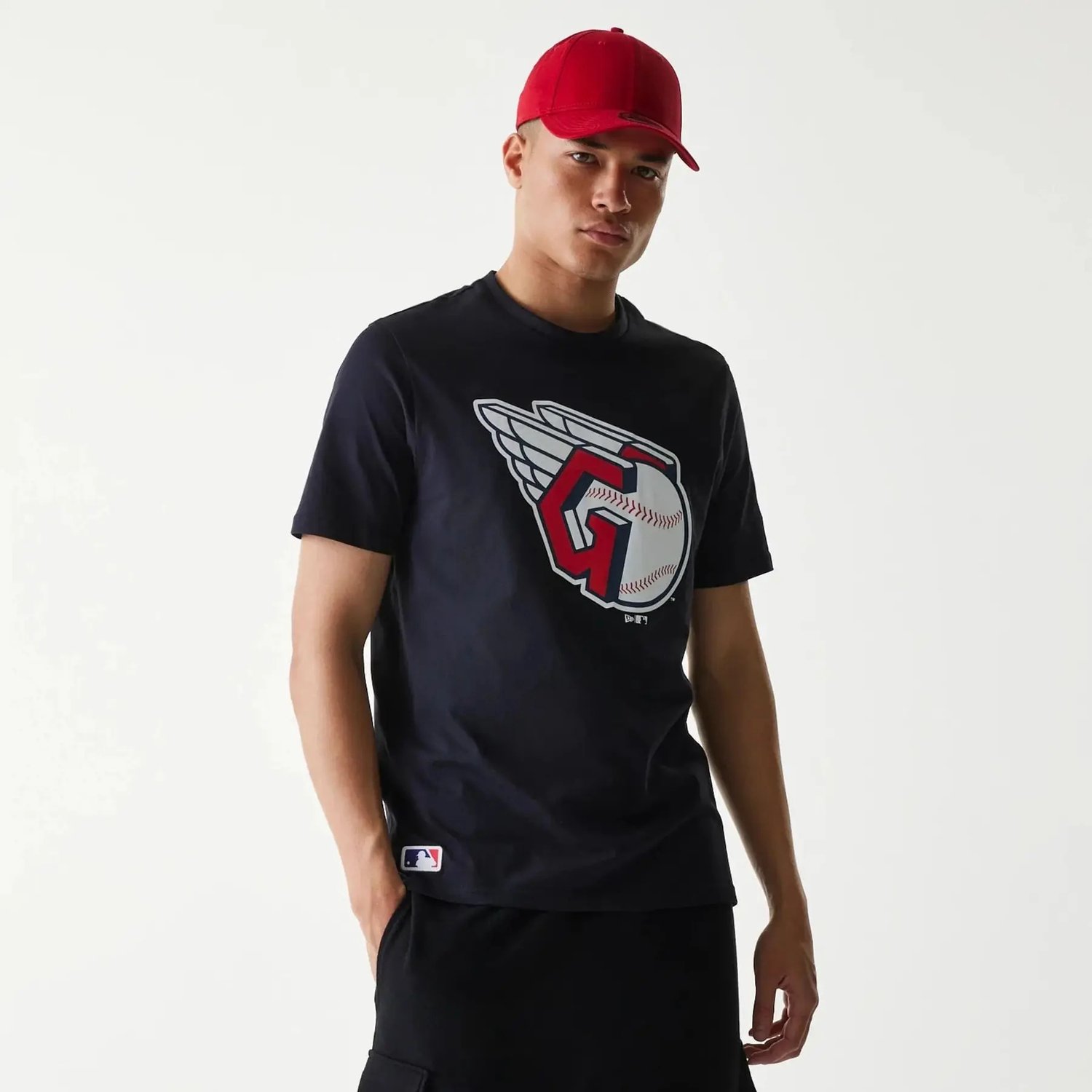T-shirt Guardians Nos MLB Regular Blauw