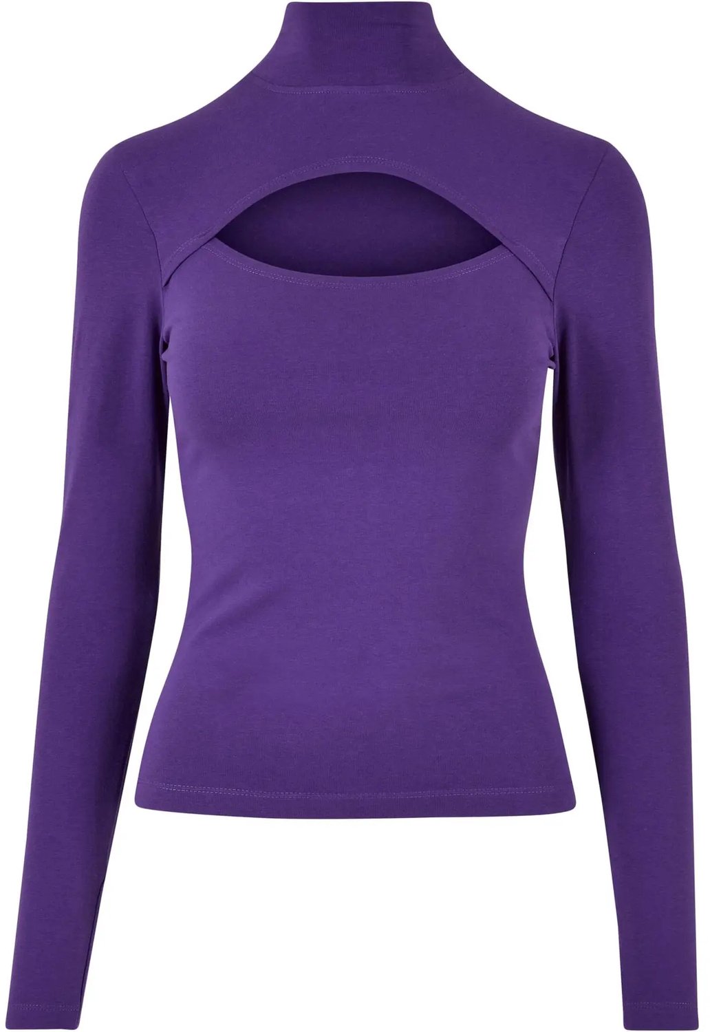 Dames turtleneck t-shirt met lange mouwen Urban Classics Paars