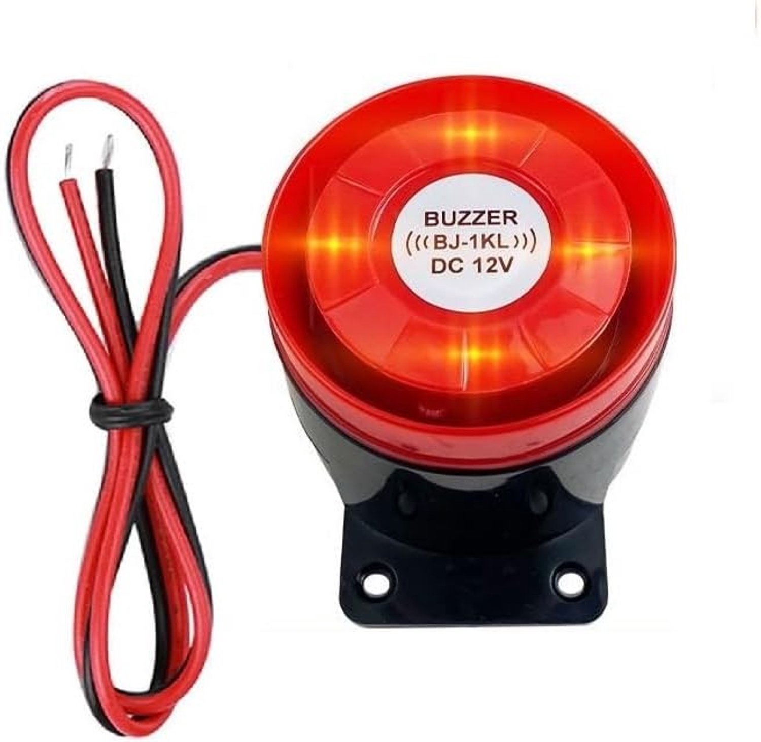 Bedrade Mini Geluidslicht Alarm Hoorn Sirene - Rood - 60 x 50 x 50 mm - 120 dB Thuisbeveiligingsalarmsysteem
