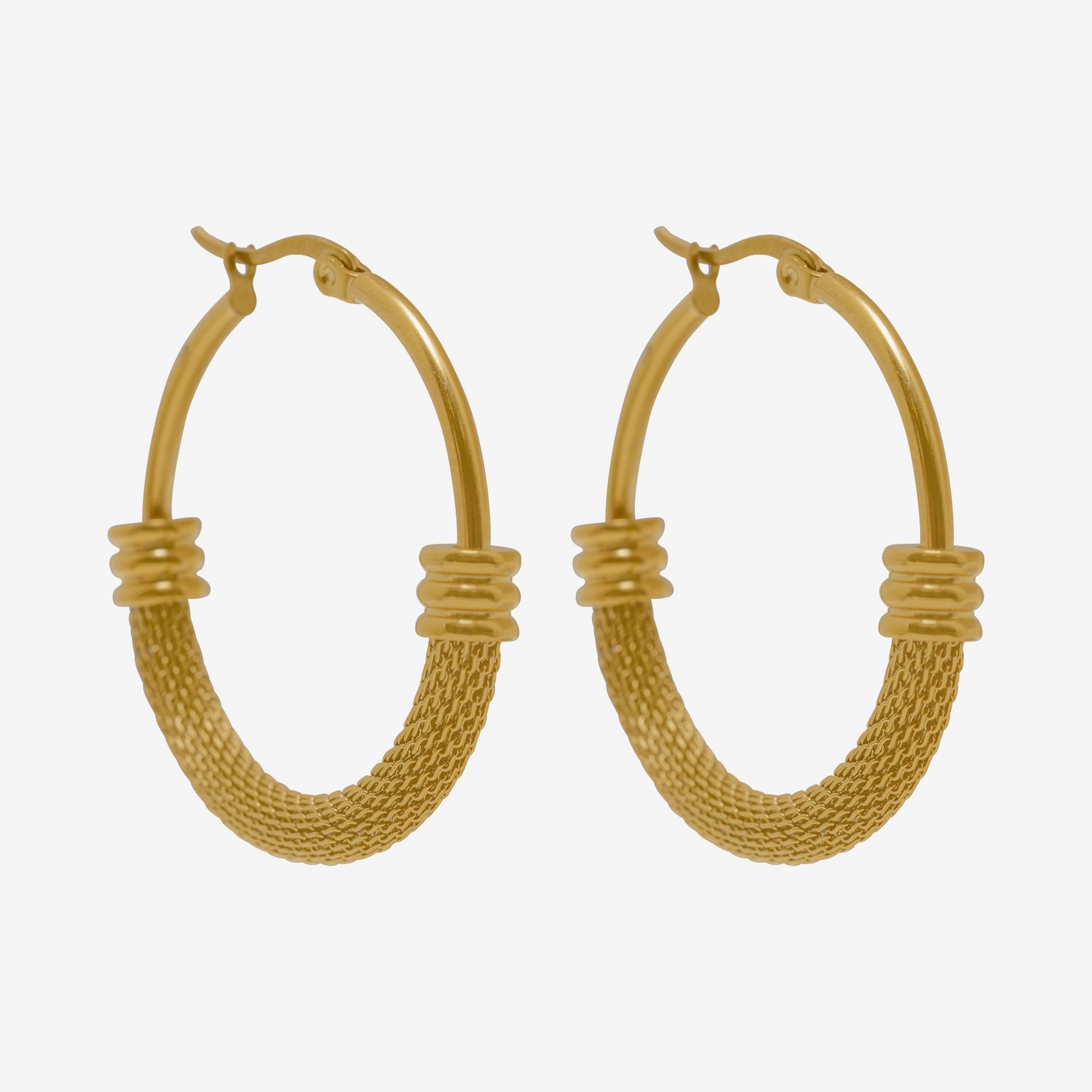 Essenza Chunky hoop Earrings Gold