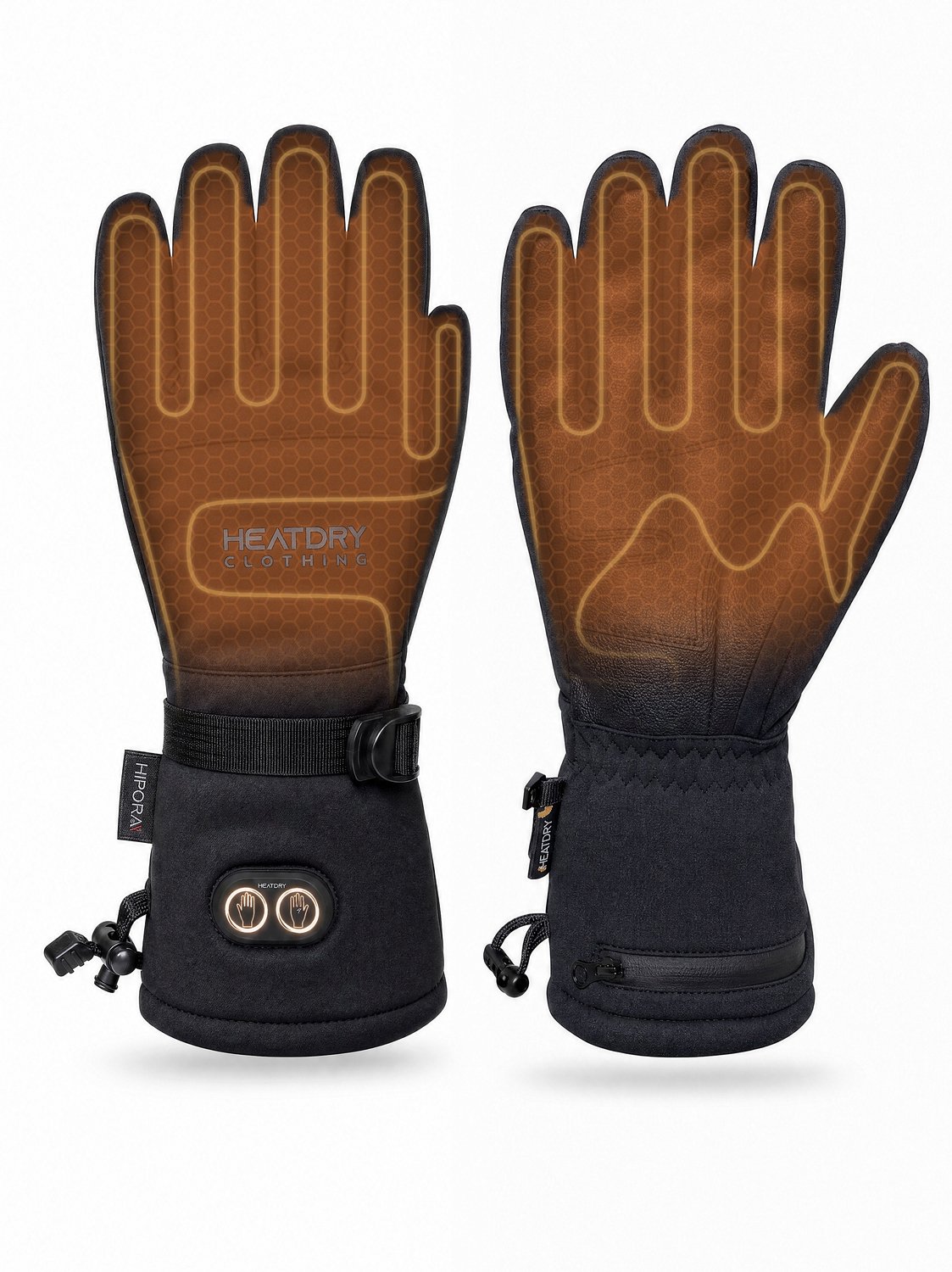 HEATDRY® Clothing - ThermoMax 2026 - Dikgevoerde Verwarmde Handschoenen - Elektrische Handschoenen - Unisex - Zwart - Maat XS / incl. 5000mAh batterijen, Snellader
