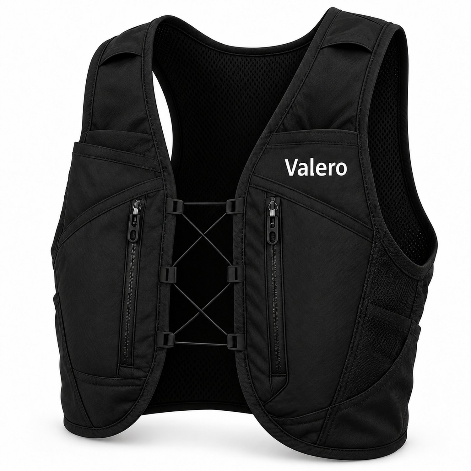 Valero Hardloopvest Maat M - Runningvest telefoonhouder – Running vest- – Zwart