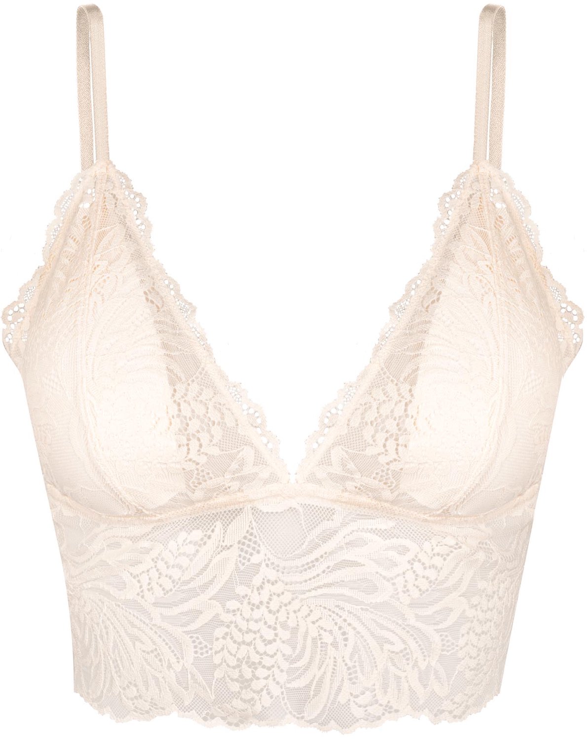 ESOTIQ Ninette - Driehoekige Bralette - Blauw - Kant