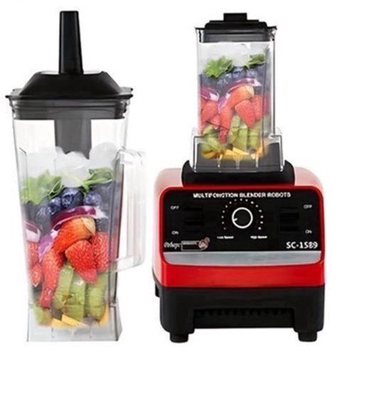 Blender – Smoothie Maker – Powerblender – Professionele Blender – To Go – 2000W Motor – Roestvrijstalen Messen — afbeelding 4