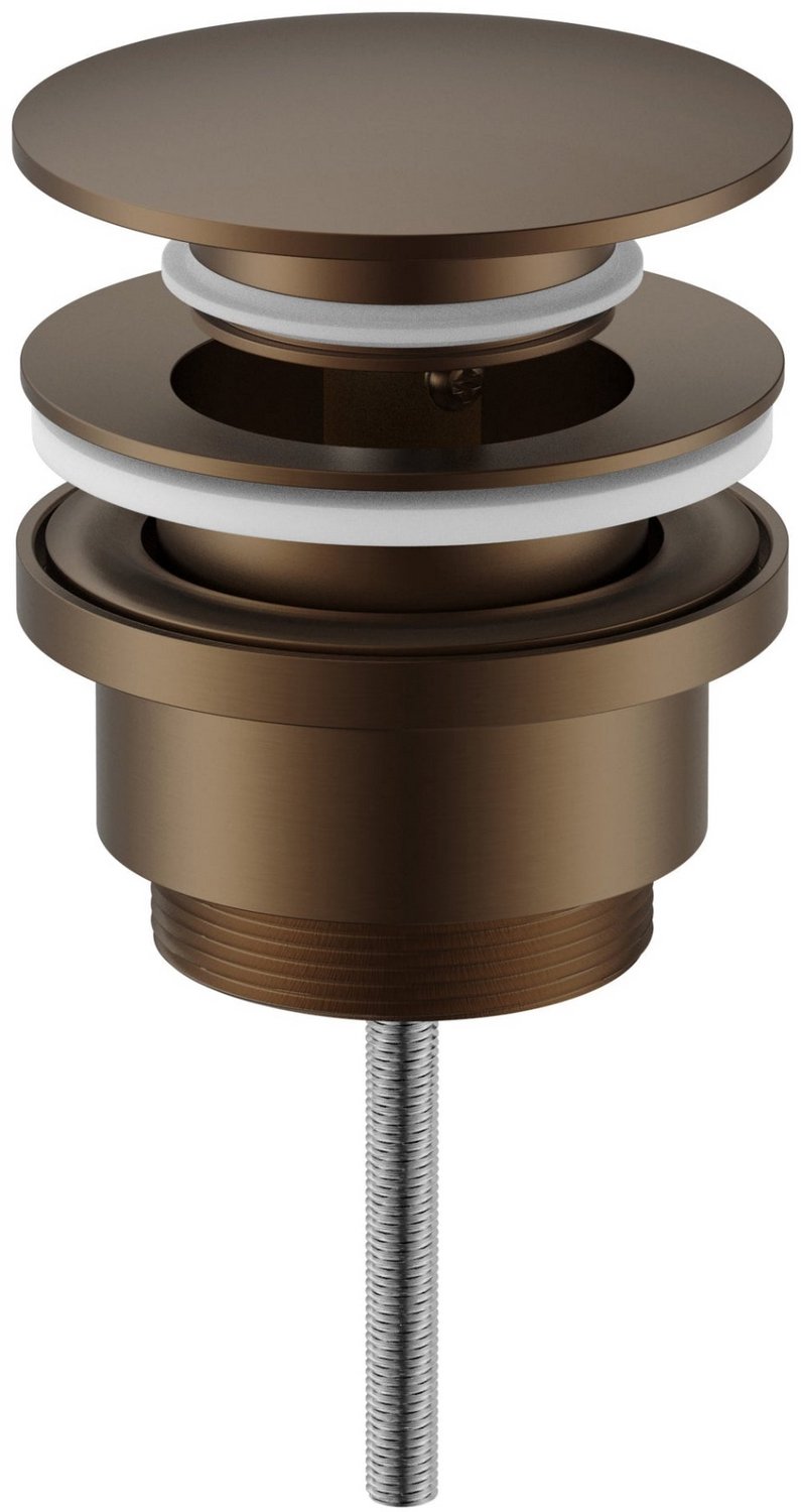 UNIFORMA Clickwaste afvoerplug - 66mm - Geborsteld bruin brons