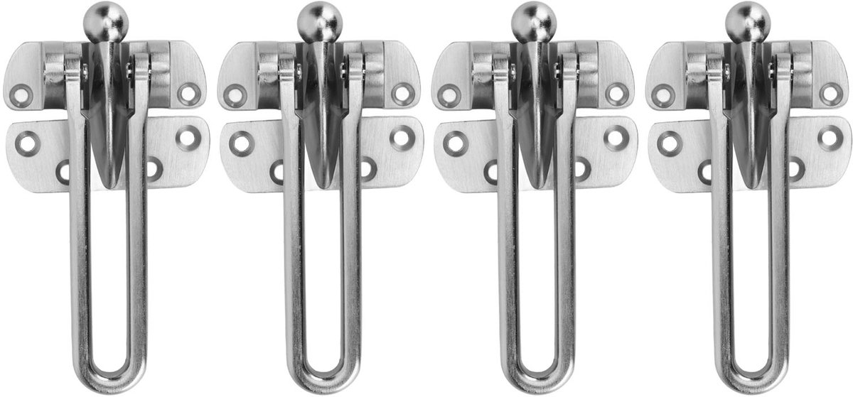 Swing Bar Deurslot – 4 Stuks – Zinklegering – 3 Standen – Extra Deurbeveiliging