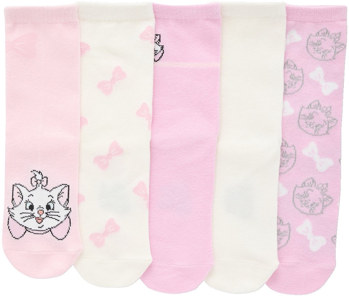 Vertbaudet Set van 5 paar sokken voor meisjes DISNEY ANIMALS Marie de Aristokatten