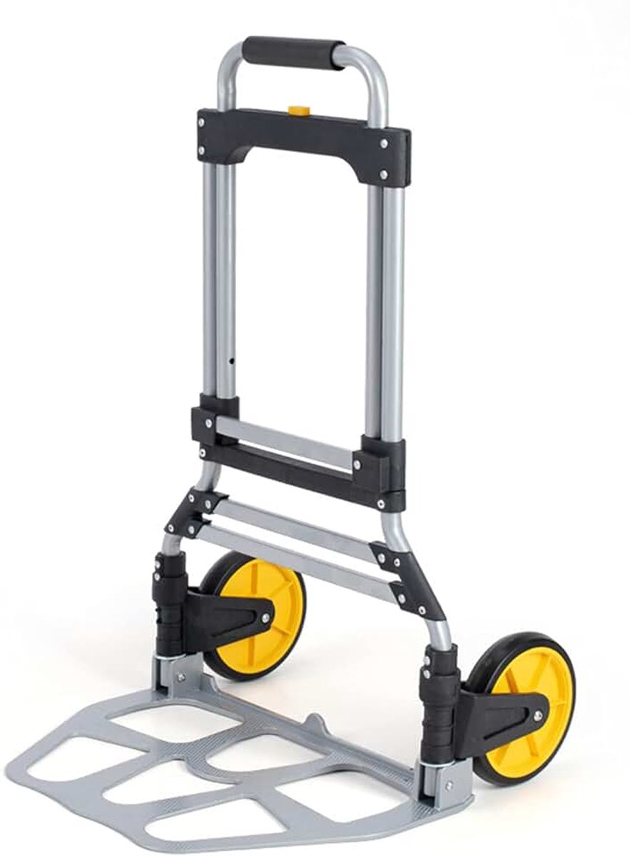 Trolley van aluminiumlegering, bagagekar, opvouwbare draagbare trolleykar, winkelwagen, kar, vrachtwagen, kleine aanhangwagen;