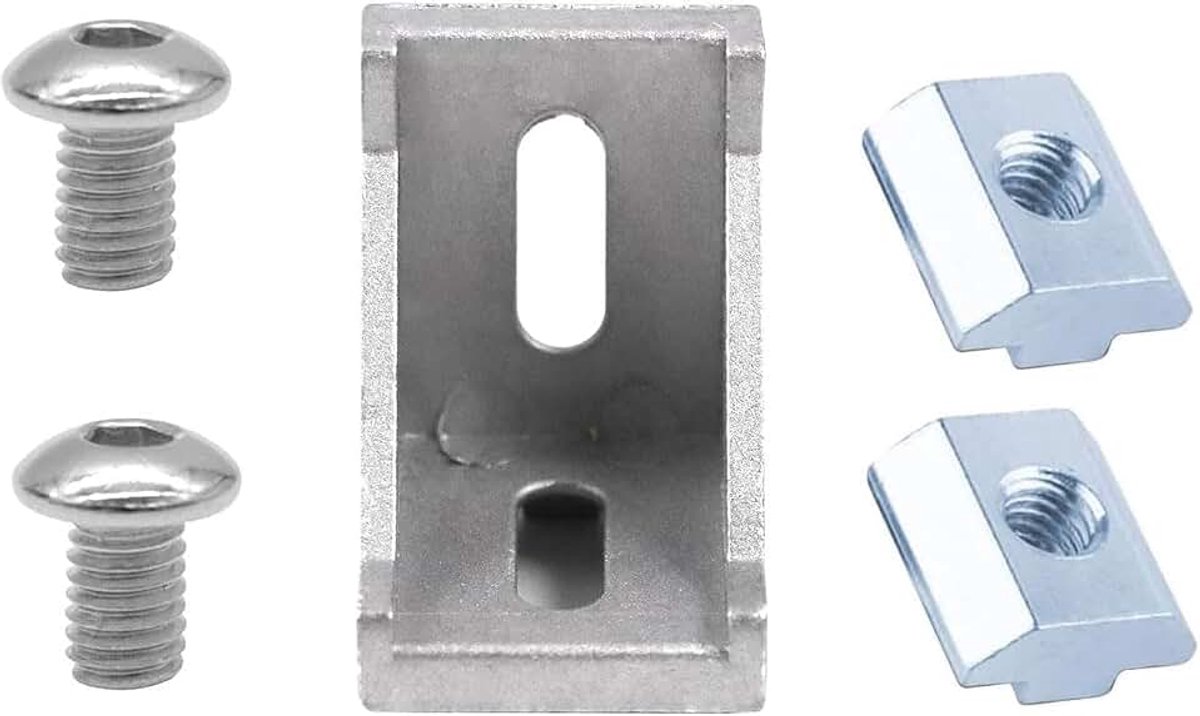Stuks 2020 aluminium profiel hoekverbindingen zwart