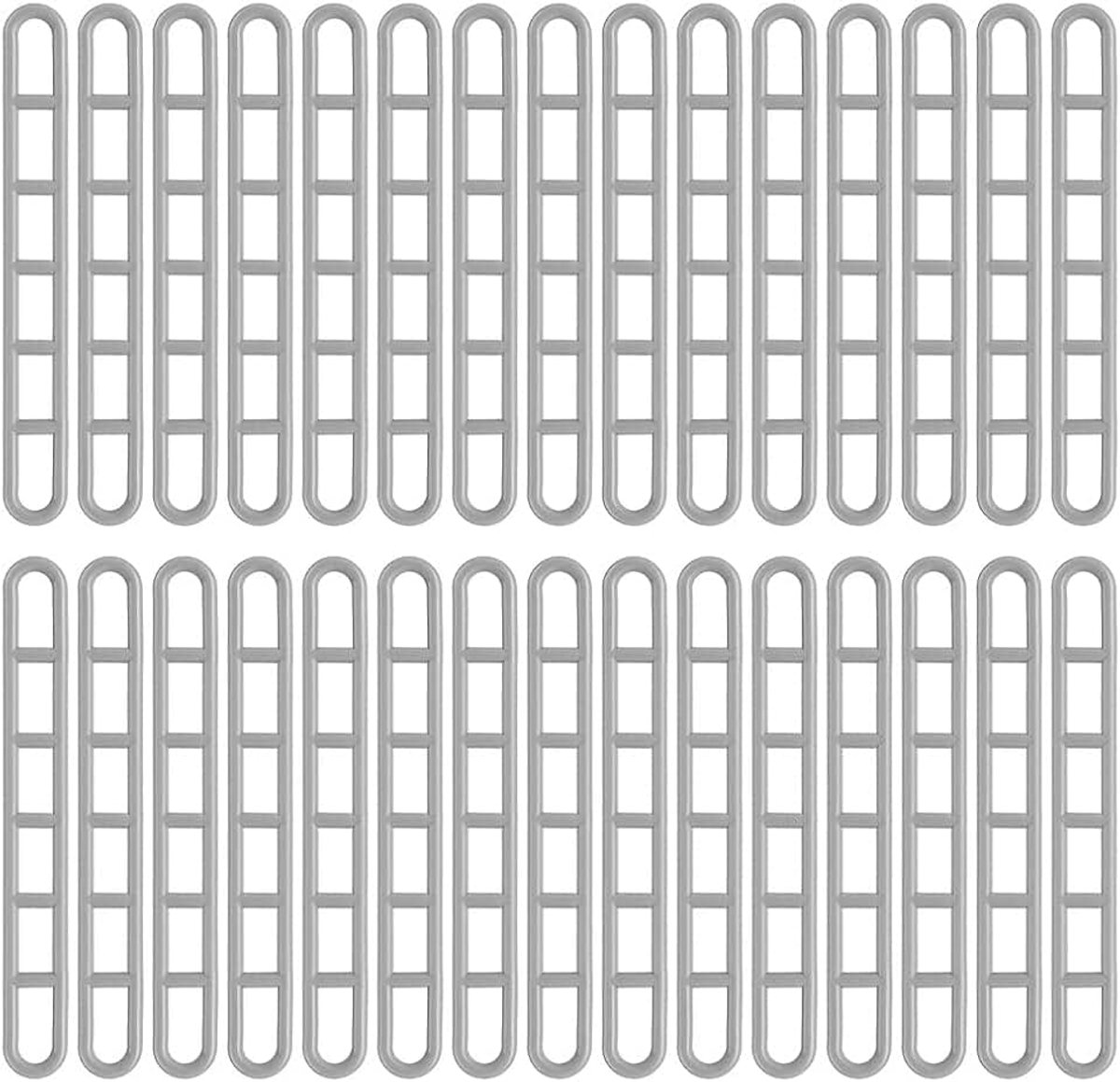 30 x scheerelementen van kunststof, 6-gaats kabelspanner, campingscheerladder, zeilspanner, tent, voortent, voortentladder om te spannen, tentspanner voor luifel, voortenten, campingtent, dekzeilen (g