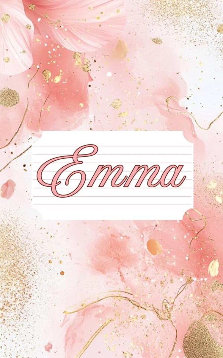 Personalisiertes Notizbuch mit 100 weißen Seiten im Taschenbuchformat: Der perfekte Begleiter für Emma