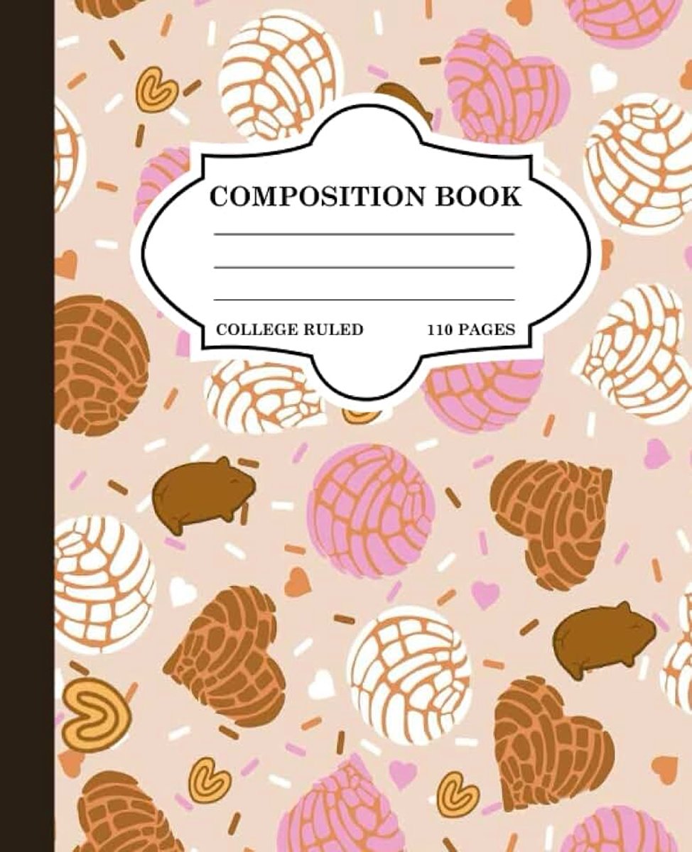 Concha Bread Composition Notebook: College Ruled