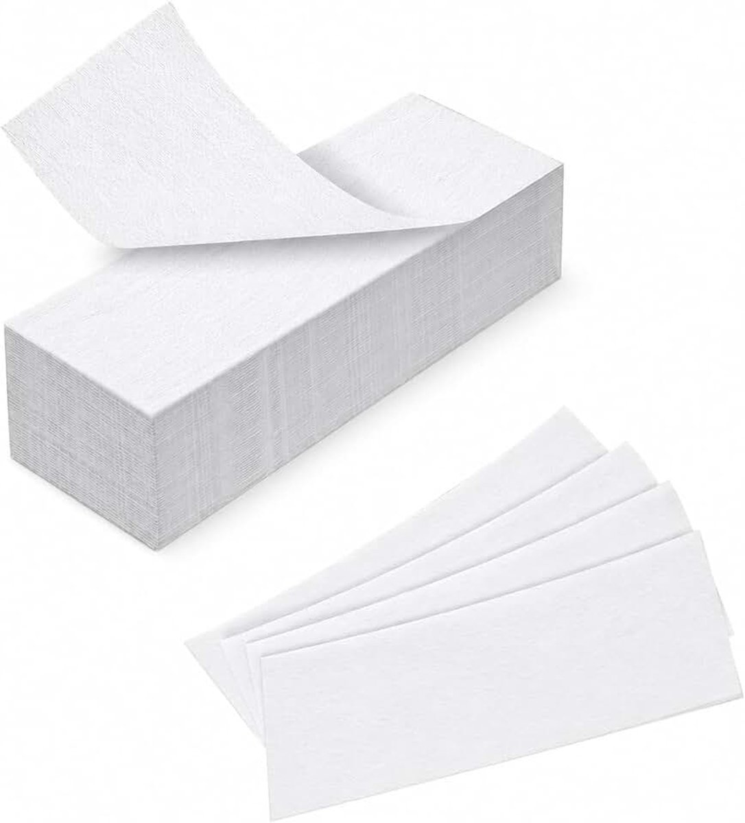 120 stuks waxstrips voor ontharing, non-woven strips voor warme wax en suikerpasta, scheurvaste ontharingsstrips voor gezicht en lichaam