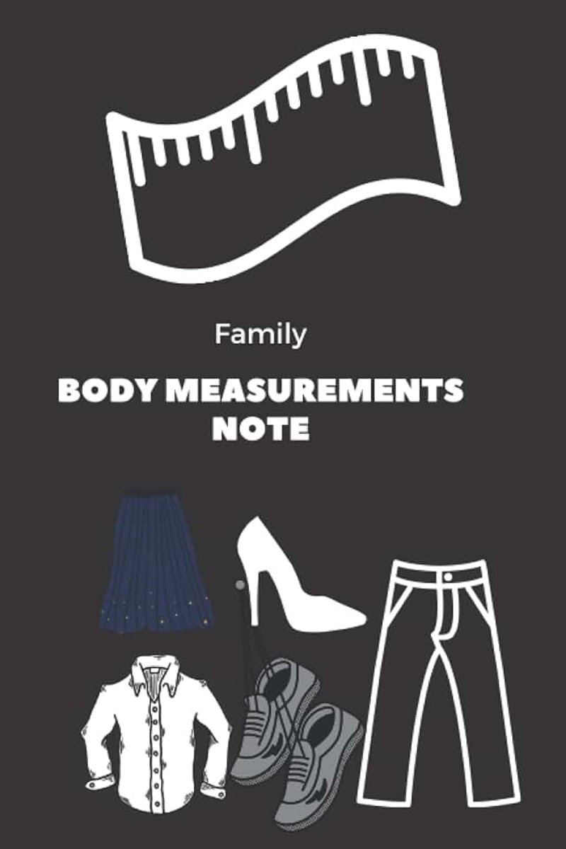 Measurements Note: Tracking weight and body growth, gift for fathers, gift for mothers, gift for brothers, body measurements
