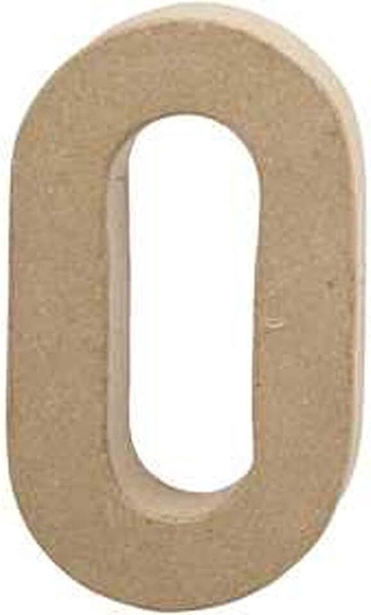Getal, groot, H: 20,5 cm, 0, 1 stuk