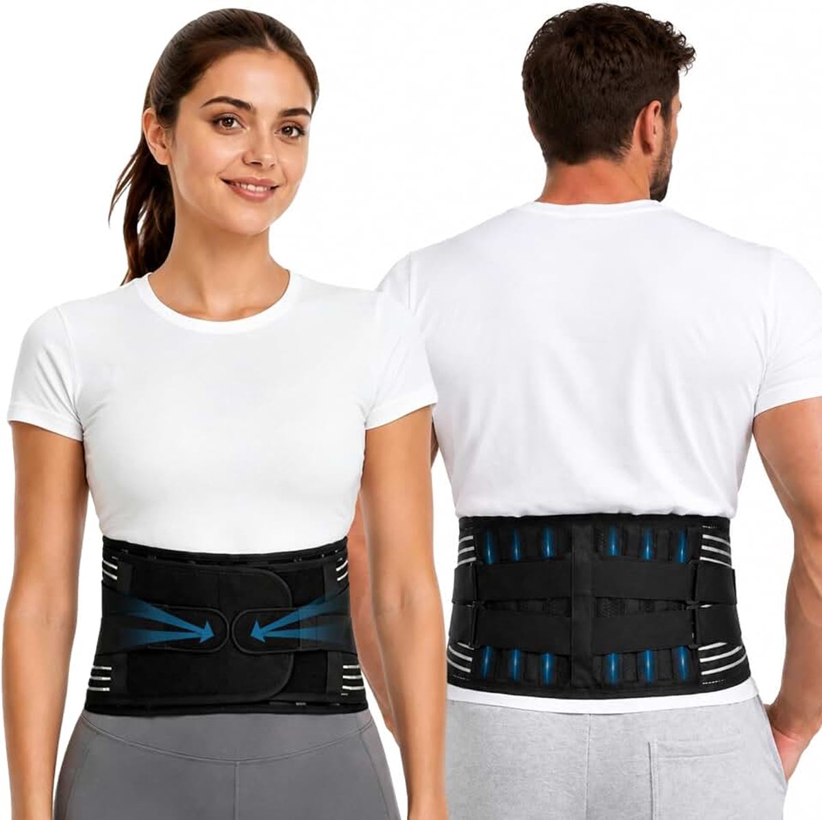 Ceinture Lombaire Orthopedische ondersteuning voor metallics, ademend en robuust, ideaal voor reizen en sport, XXL