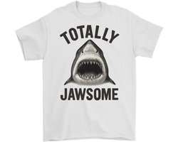 Shark Shirt – TOTALLY JAWSOME – Grappige Outfit – Unisex T-Shirt voor Dames & Heren – Leuk Cadeau