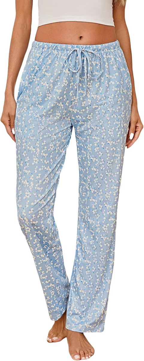 Pyjamabroek voor dames met trekkoord, pyjamabroek voor dames