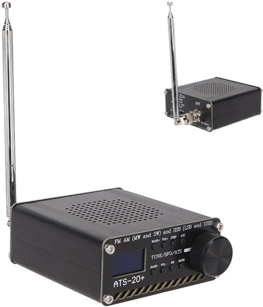 Dailygoods - Radio-Ontvanger - Draagbaar - Wereldwijd FM-uitzending - Zeer Gevoelig - Kleine Digitale Ontvanger - Geschikt voor Kamperen - Type C