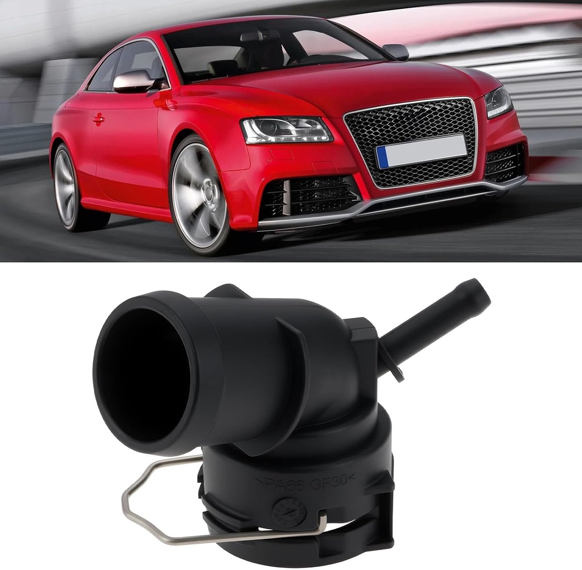 2 Stks Koelvloeistof Flens Pijp 1K0122291BE Compatibel met AUDI S3 8V, 8YA, 8YS 2.0 2012-2024