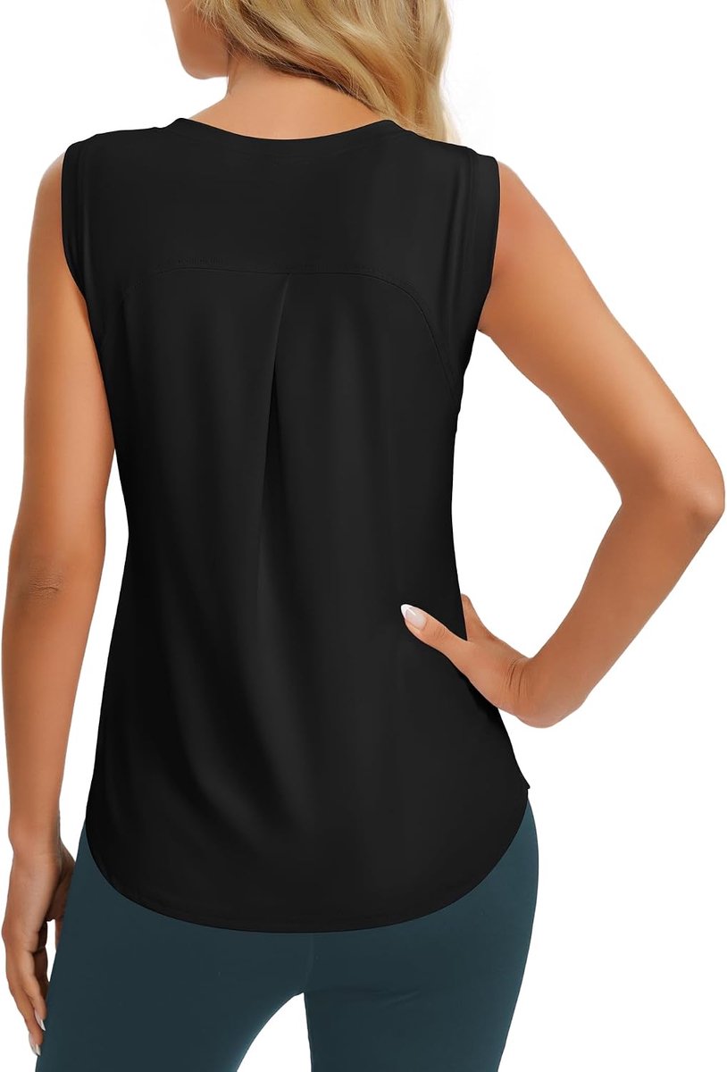 Sport Top Mouwloos Tennis Fitness Shirt Dames Lichte Yoga Sport Topjes