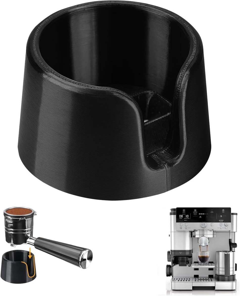 Basis voor Ninja Luxe Premier ES601EU – Compatibel handzaam portafilter-onderstel, verbeterde stabiliteit tijdens het stampen en extraheren, slipvaste PETG-basis voor koffiemachine