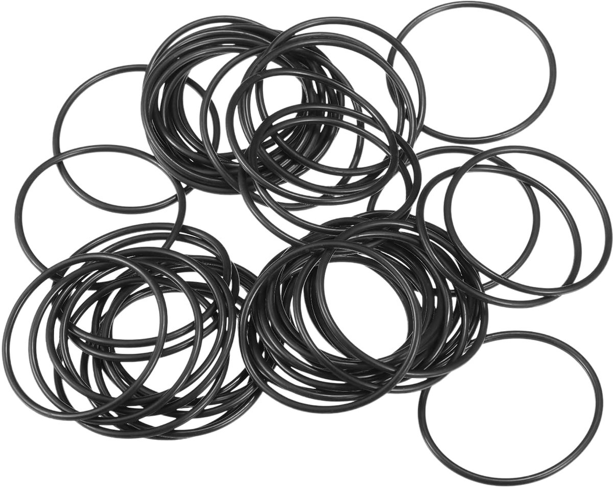 50 stuks 28 mm ID x 1,5 mm CS universele auto O-ring afdichting - auto - kraan reparatie vrachtwagen SUV aanhanger buis afdichting waterdicht - NBR rubber zwart