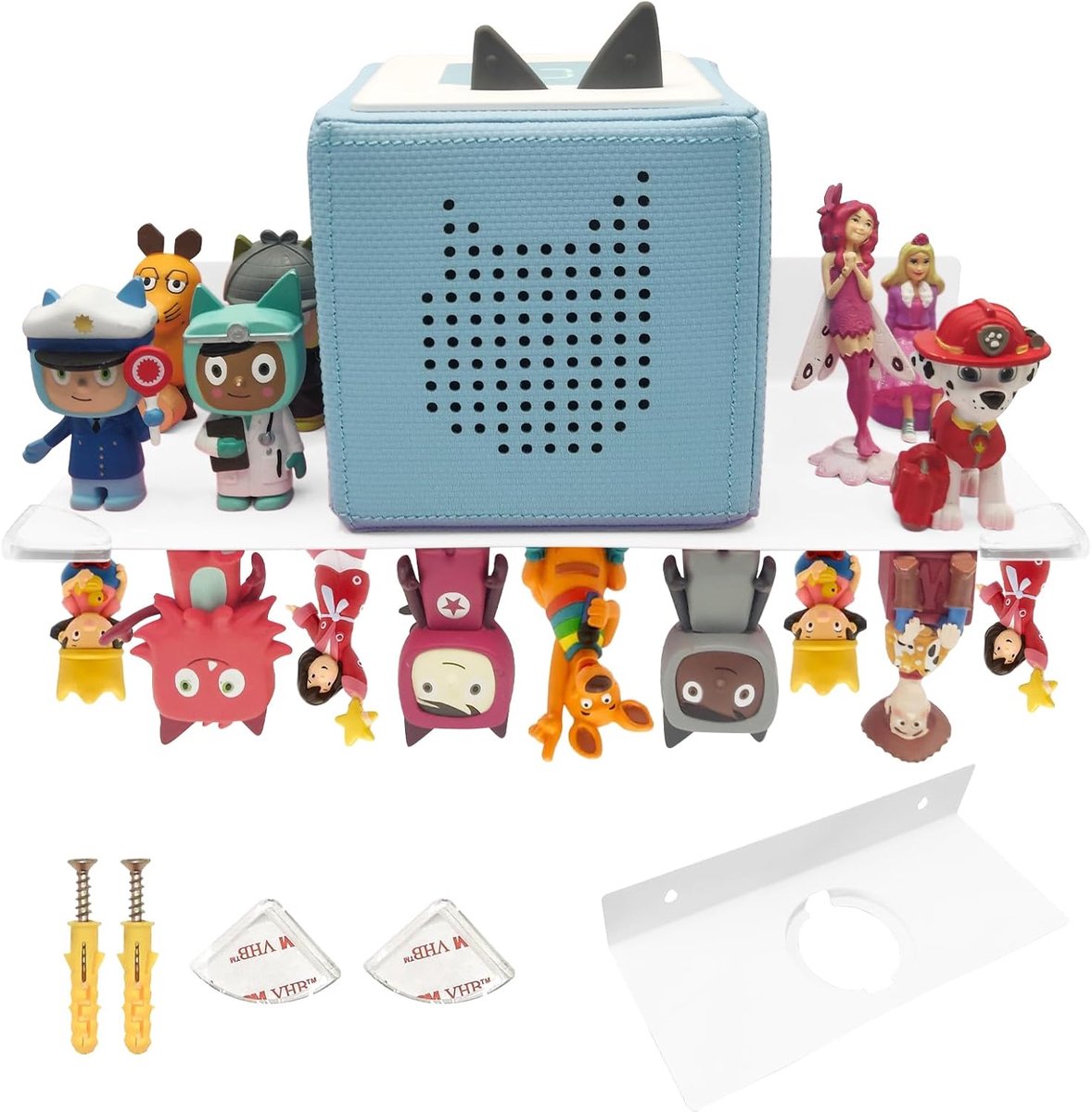 Toniebox, volledige magnetische Toniebox voor 30 figuren, wandrek en opbergrek