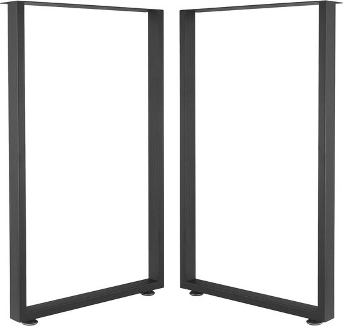 Zware metalen vierkante bureaupoten voor eettafel en salontafel – 28 inch hoog