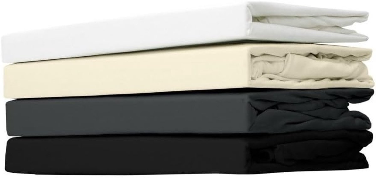 Hoeslaken Jersey Katoen - Boxspring Antraciet - 90x200