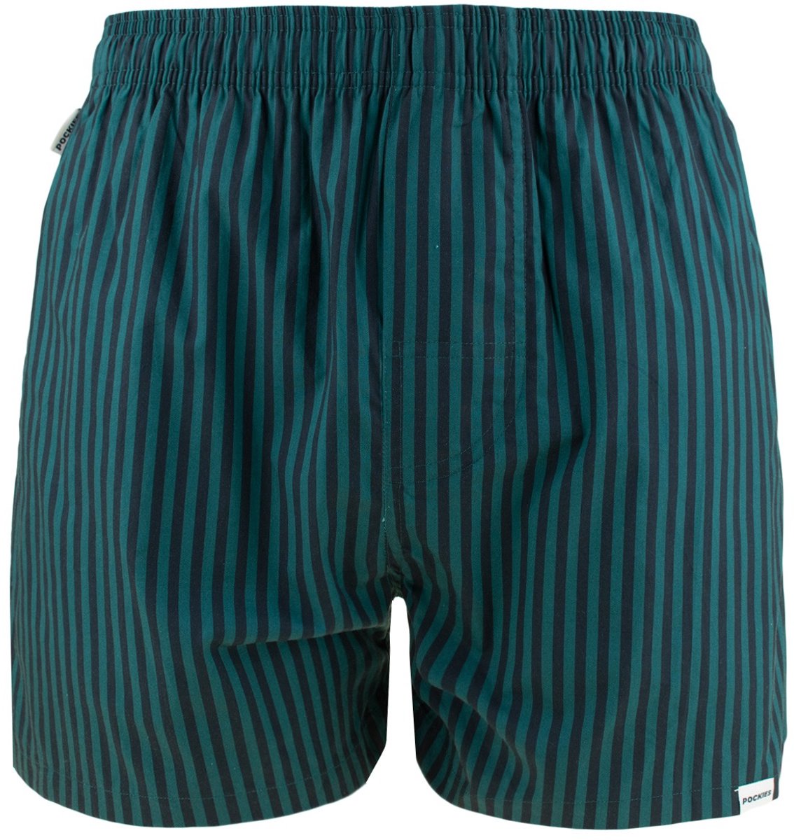 Pockies heren wijde boxershort striped blauw & groen