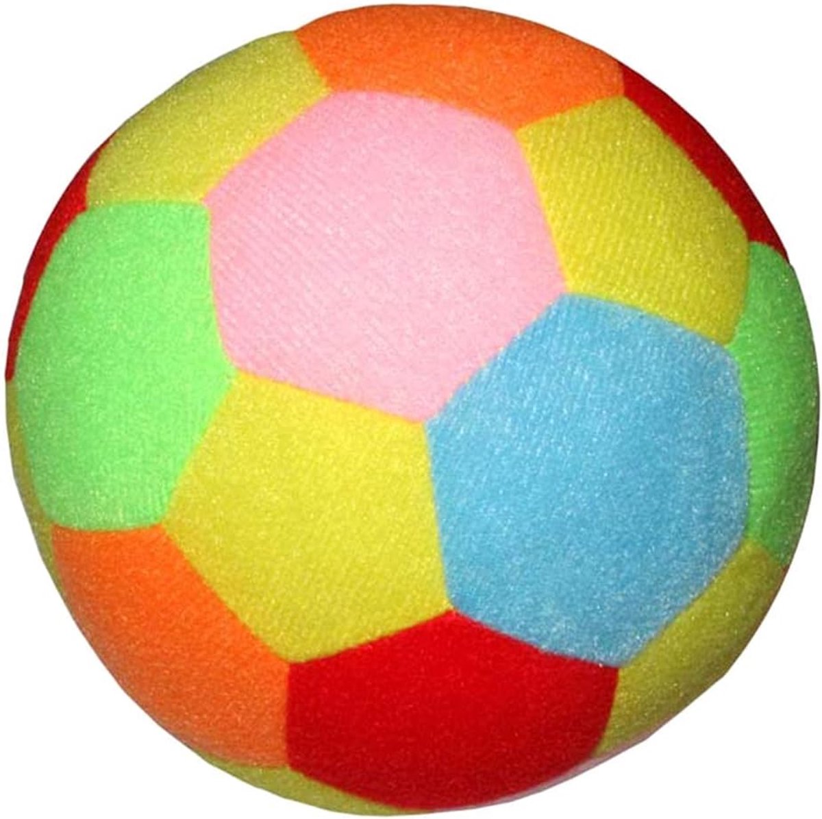 Zalati Zacht voetbal katoen pluche indoor outdoor speelgoed - meerkleurig, 9,5 cm