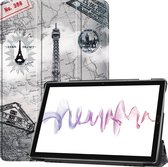 Huawei MediaPad M6 10.8 Tri-Fold Book Case - Eiffeltoren