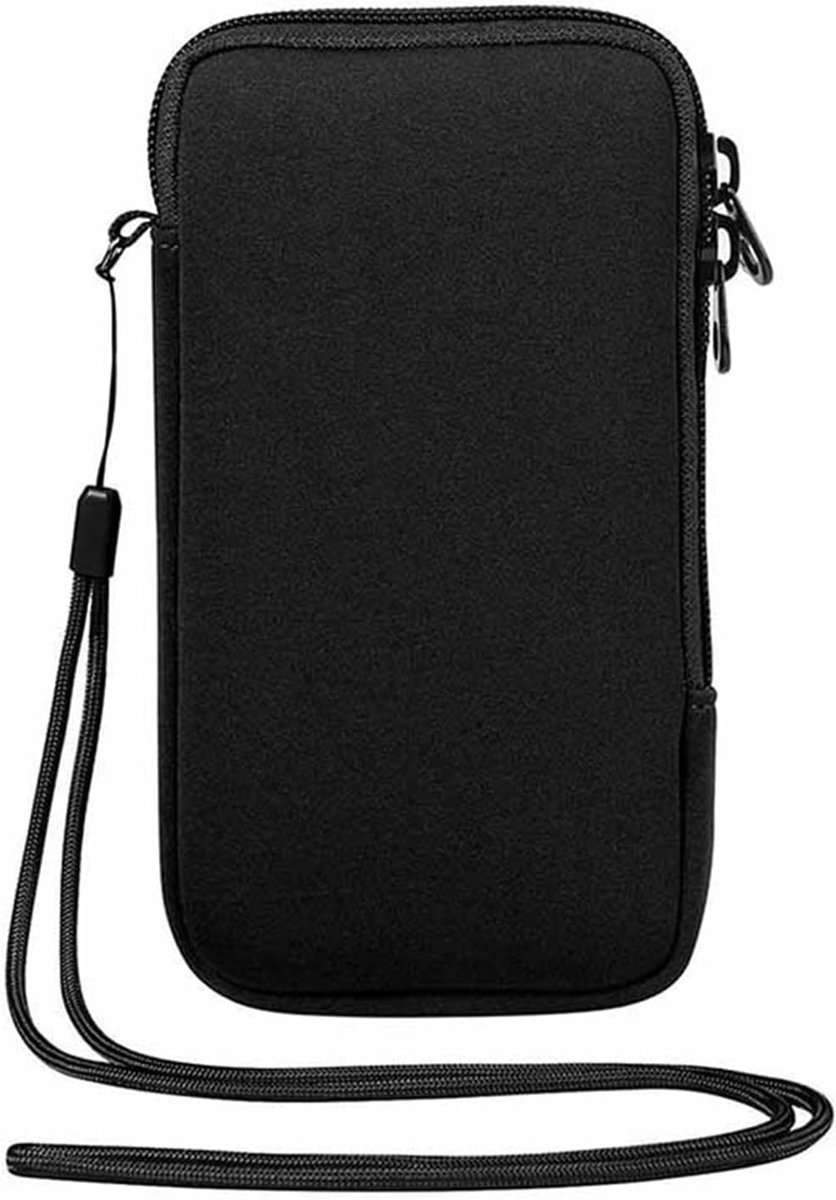 Hoes voor mobiele telefoon, universele tas voor smartphone tot 17 cm (6,7 inch), waterdichte beschermhoes met ritssluiting, lichte telefoonhouder voor sport en reizen, 18 x 11 x 1,8
