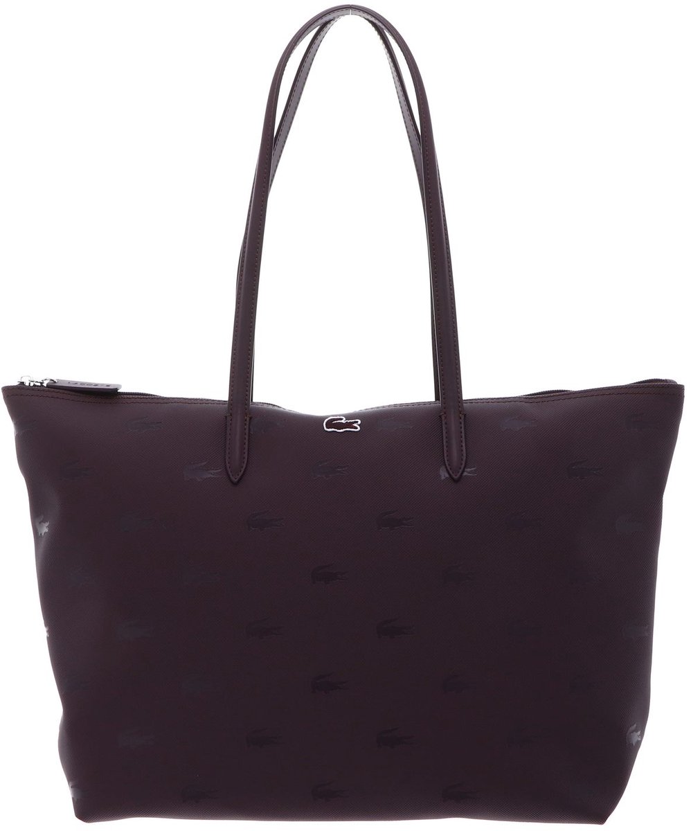 LACOSTE shopper Shopping Bag Oxalis donkerpaars