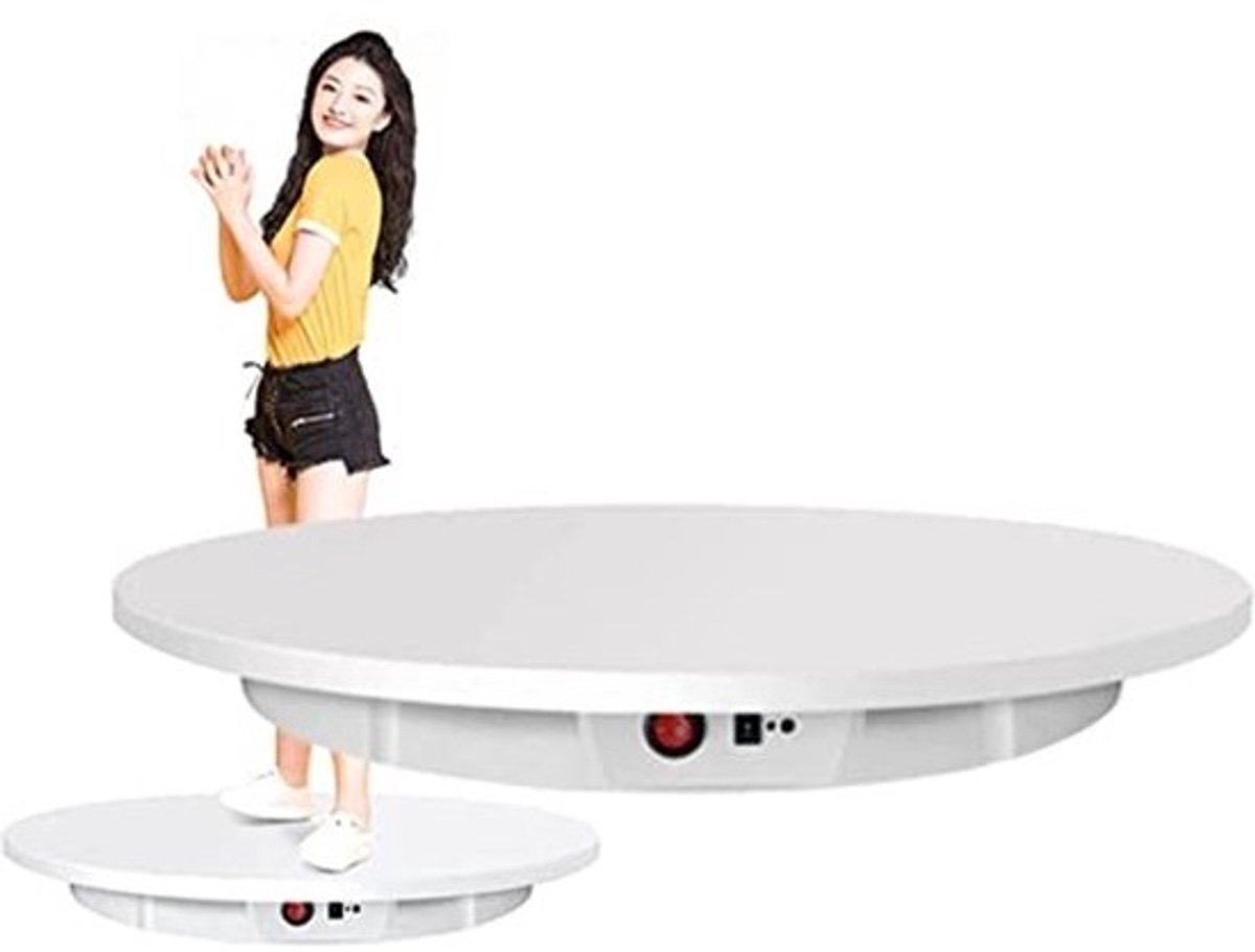 Gemotoriseerde Roterende Draaitafel met Afstandsbediening - 60 cm, 150 kg Capaciteit voor 360 Graden Weergave