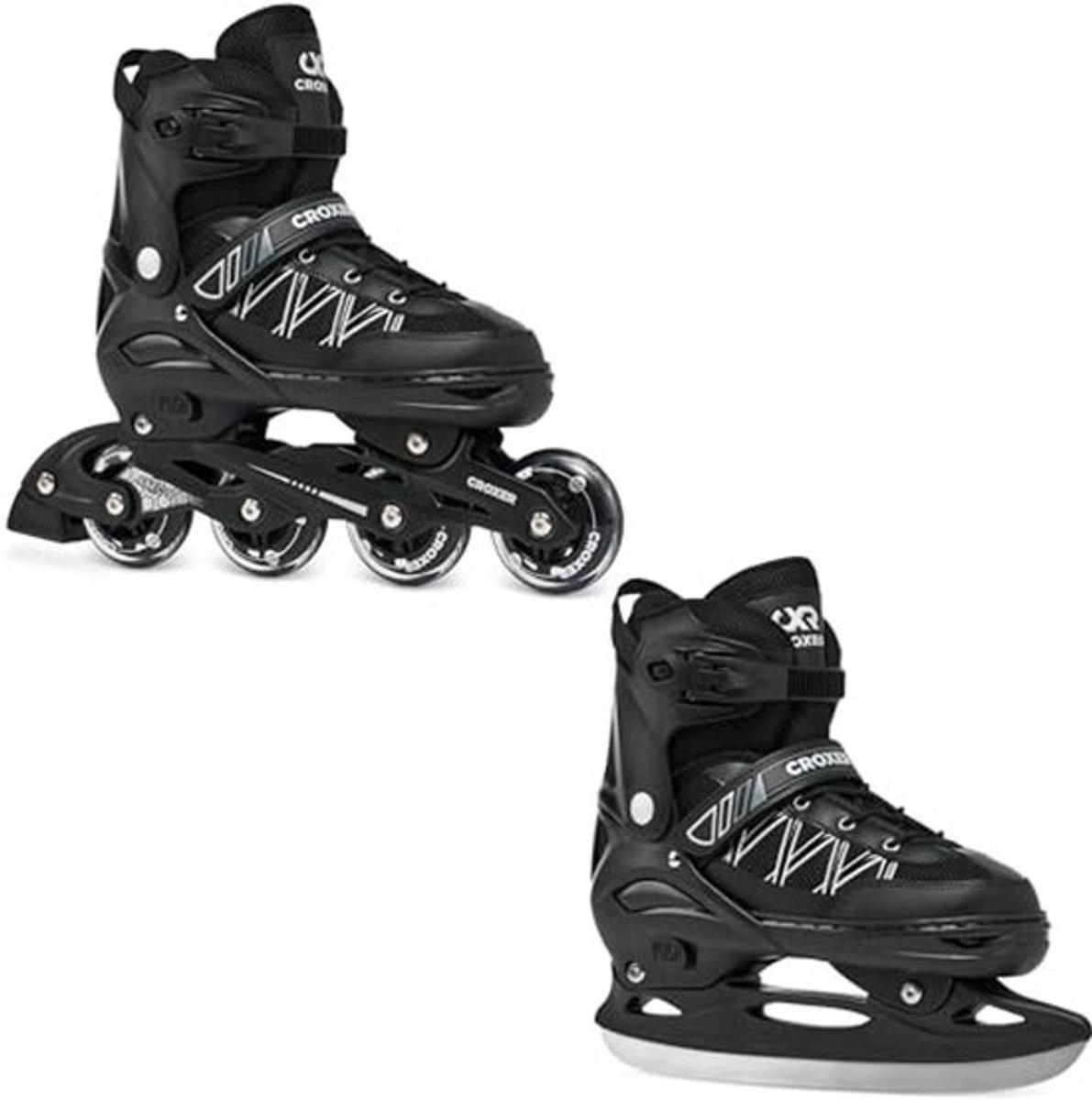 Inline skates 2-in-1 voor kinderen en volwassenen - Verstelbare Rolschaatsen en Schaatsen tot maat 45