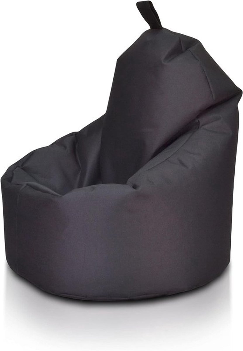 Hoge Rug Zitzak voor Buiten - Waterdicht Polyester - Comfortabele Relaxfauteuil met Handvat - Afmetingen 70 x 75 cm