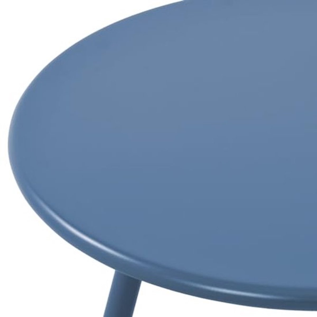 Ronde Salontafel voor Binnen en Buiten - Weer- en UV-bestendig - Multifunctionele Bijzettafel in Blauw