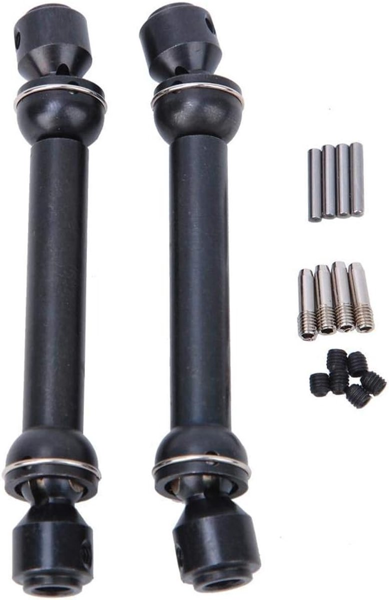 Set van 2 Universele Aandrijfas, Uittrekbare Metalen Scharnieras, Aandrijfstang voor RC Crawler (93-113mm) - Geschikt voor SCX10 en D90