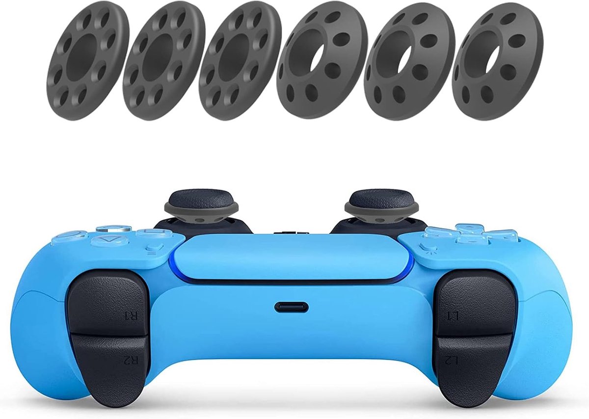 6 stuks schokdempers ringen compatibel met PS4/PS5/Xbox One/Xbox Serie X S/Switch Pro Aim Assist ringen thumbstick controller assist ringen joystick accessoires