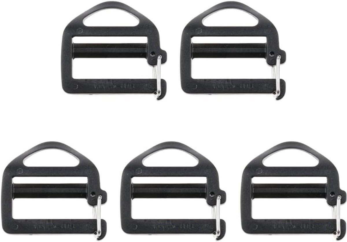 Zalati Singelband gesp 5 stks 25 mm plastic sleutelhanger karabijnhaken voor outdoor recreatie