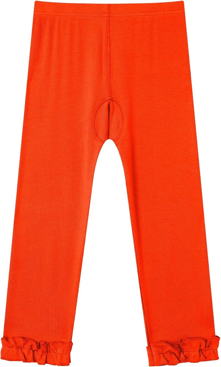 Leggings voor baby's en peuters, stretch, comfortabel, relaxte pasvorm met ruches zoom, geschikt voor alle seizoenen