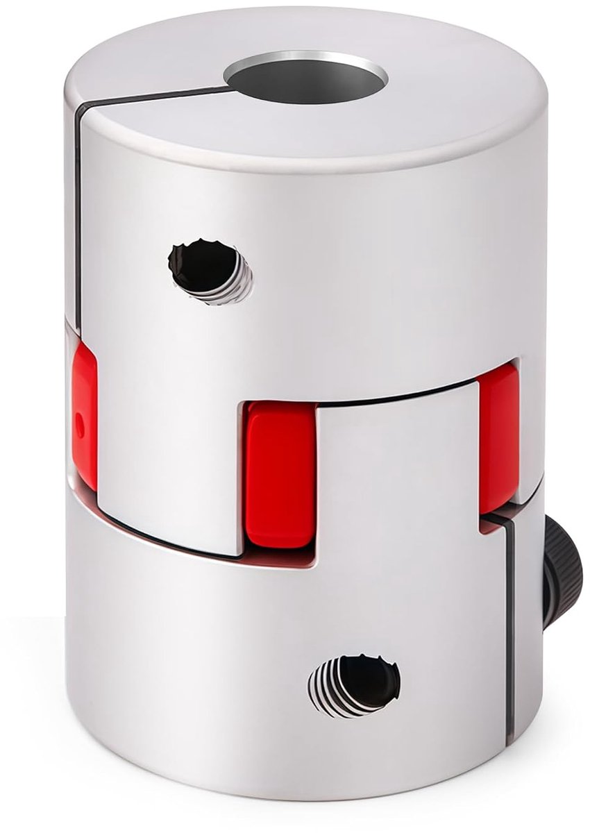 Spinnenkoppelingen D40 L55, flexibele pruimenaskoppeling van aluminiumlegering, Walfront elastische koppeling voor servomotor stappenmotor (12 mm - 14 mm)