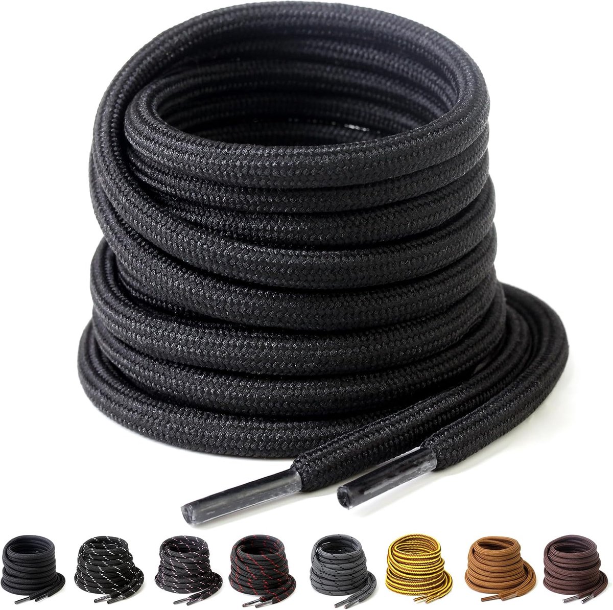 Schoenveters, Premium Zwaar Belastbaar 4,5 mm Dikke Veters voor Schoenen, Laarzen, Werk & Hiken