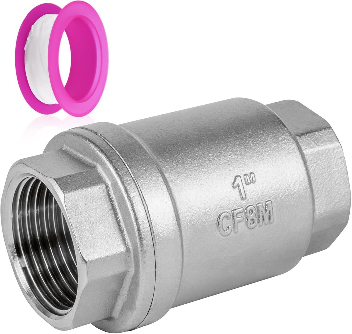 Terugslagklep 1 inch van 304 roestvrij staal, 1 inch verticale terugslagklep, wasmachine, terugstroompreventie, vaatwasser voor pomp, tuin en regenton
