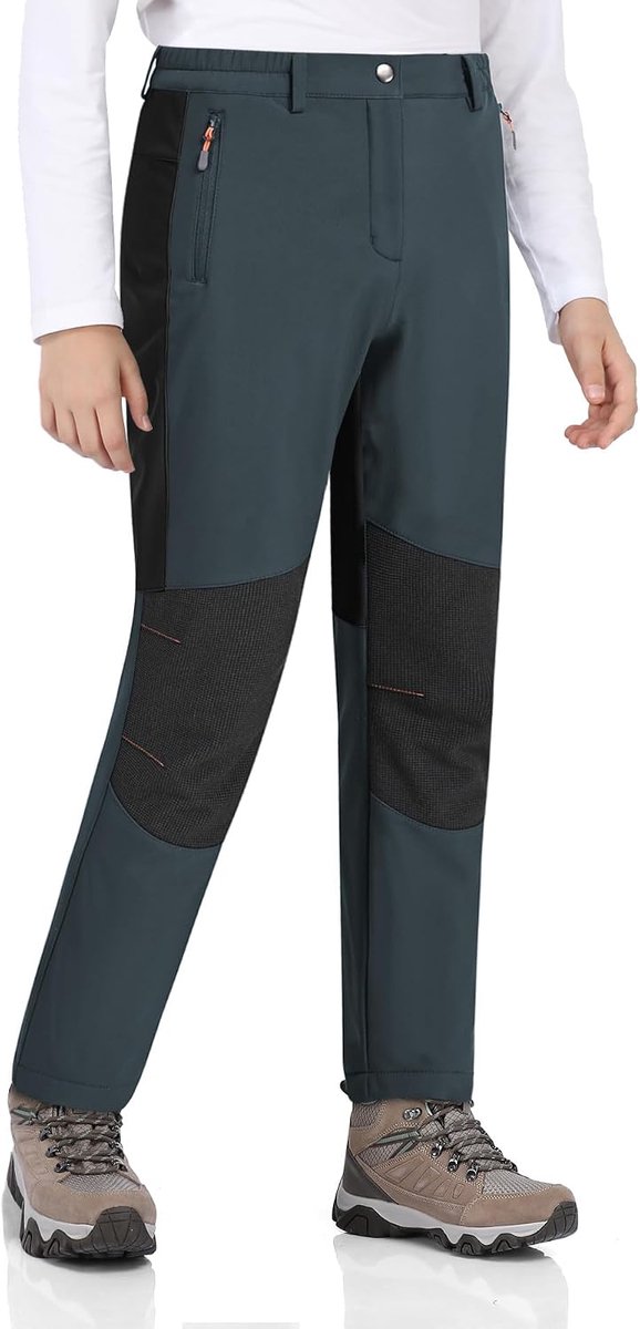 Kinderen Waterdichte Winterbroek Skibroek Warme Fleece Softshellbroek Thermische Snowboardbroek Jongens Gevoerde Outdoorbroek