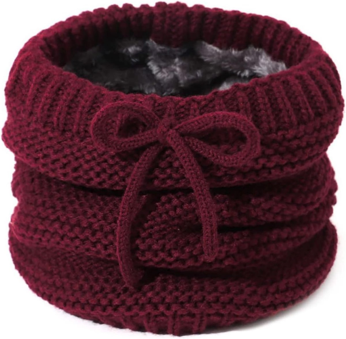 Pile Termico Invernale Accessori Invernali da Donna Sciarpa Sportiva per lo Sci Moto Scaldacollo da Antivento, wijnrood, One Size