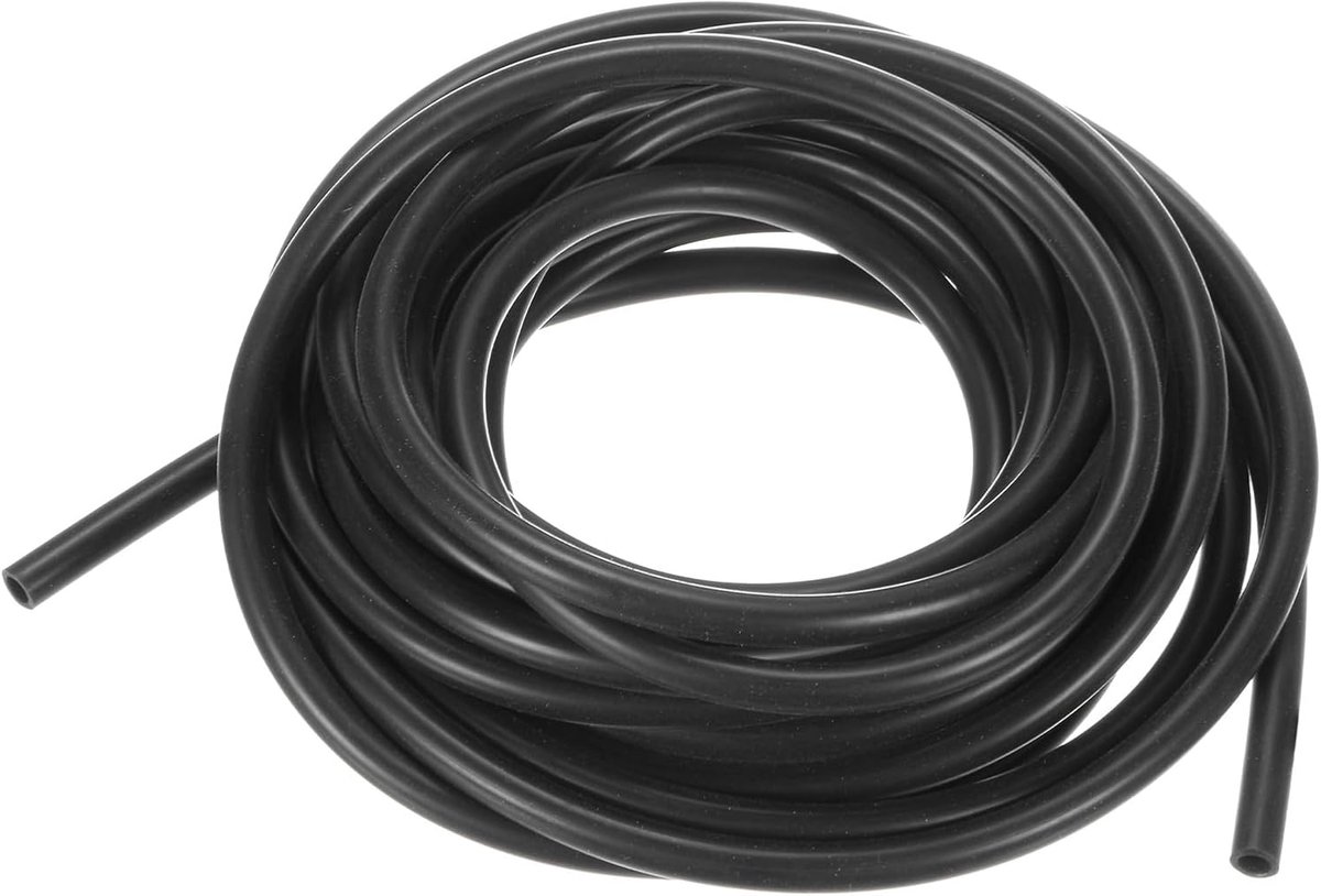 Siliconen slang, 5/32 inch [4 mm] ID x 1/4 inch [6 mm] OD flexibele siliconen rubberen buis, 16ft hoge temperatuur waterluchtslang pijp voor pomp/vloeistofoverdracht, brouwen/aquaponics